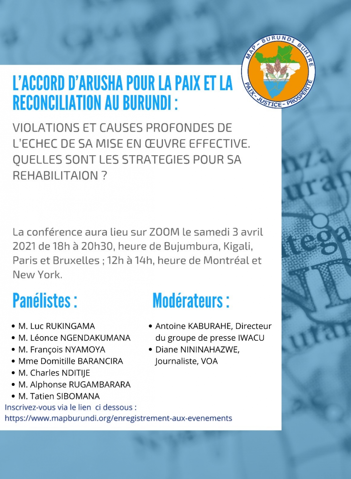 Burundi : Quelles stratégies pour réhabiliter l’Accord d’Arusha ?